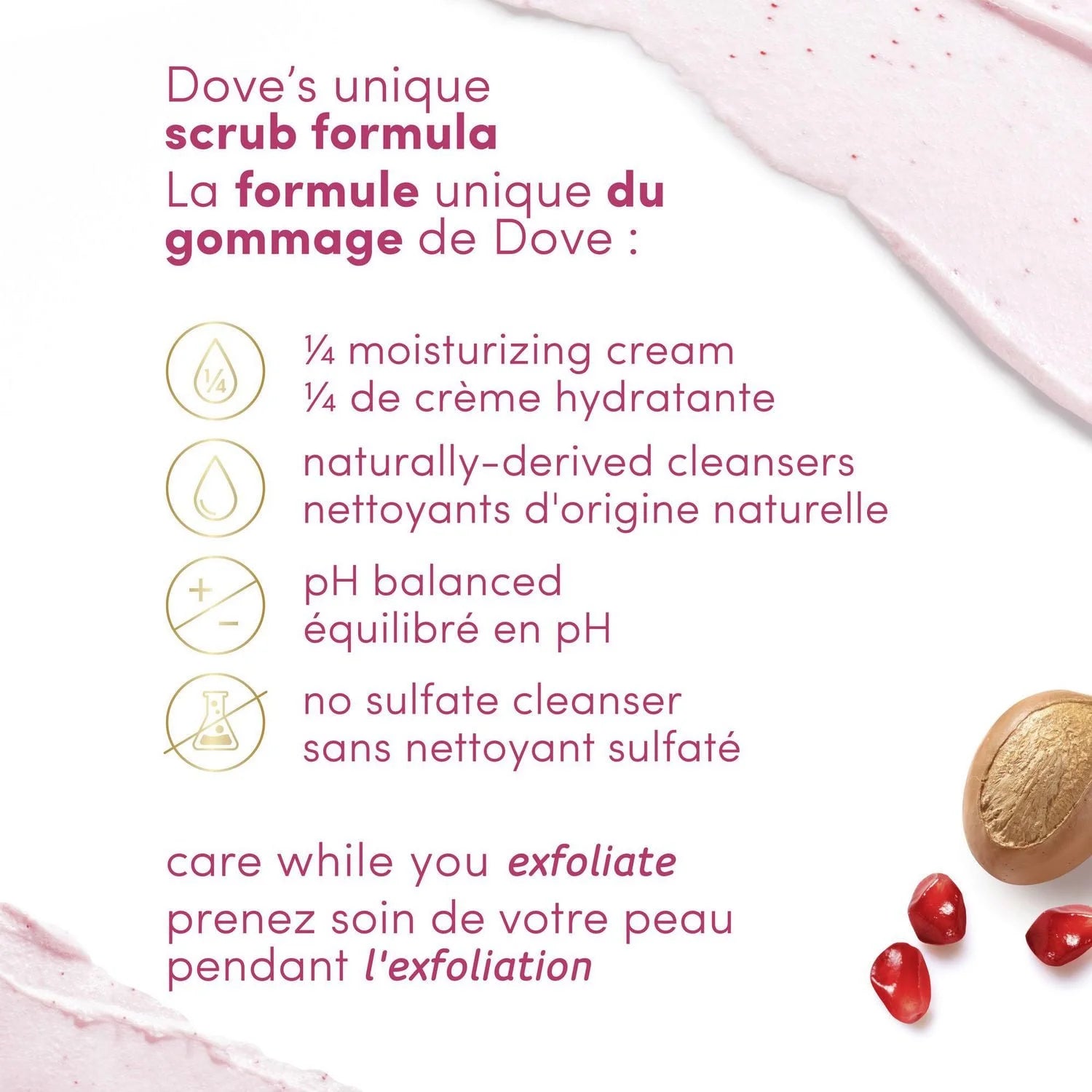 Dove Pomegranate Seeds & Shea Butter Body Scrub - 425g