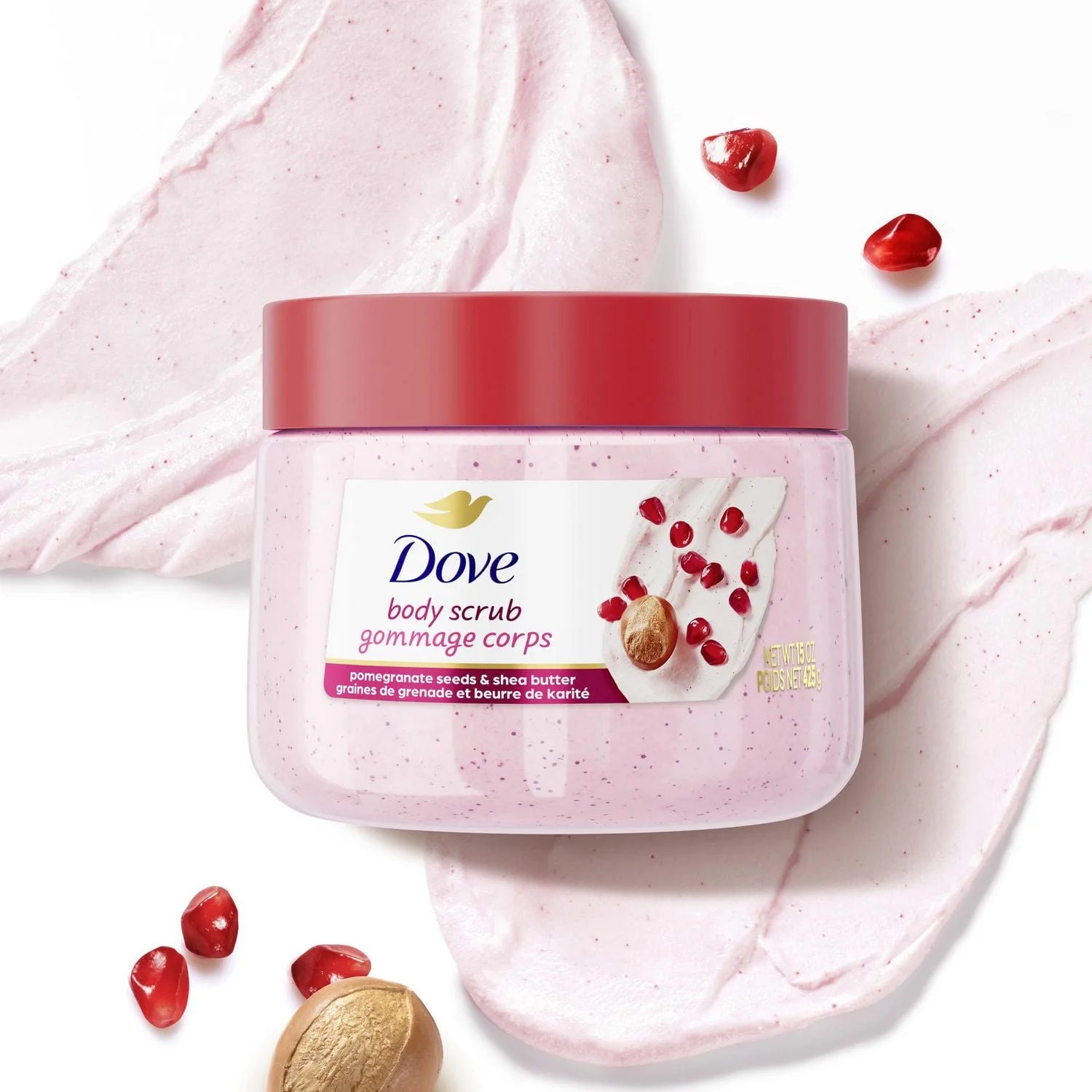 Dove Pomegranate Seeds & Shea Butter Body Scrub - 425g