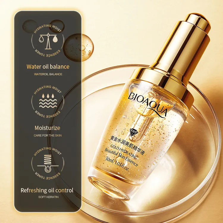 BIOAQUA 24K Gold Skin Care Liquid Essence Face Serum - 30ml