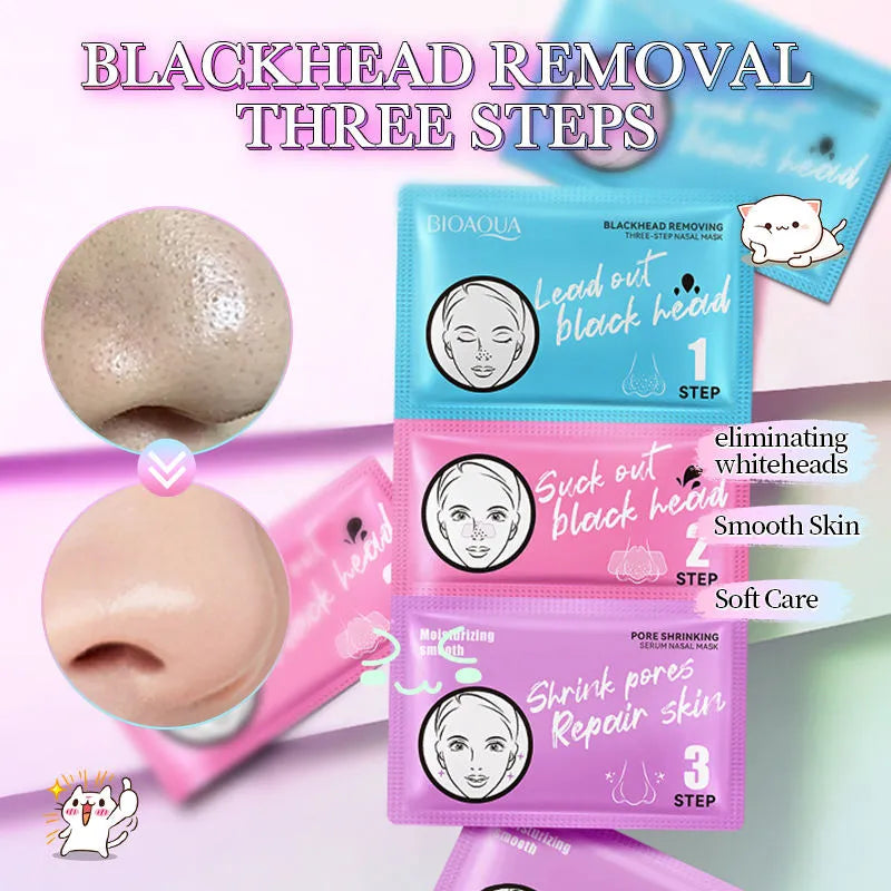 BIOAQUA Blackhead Remover 3 Steps Sachet