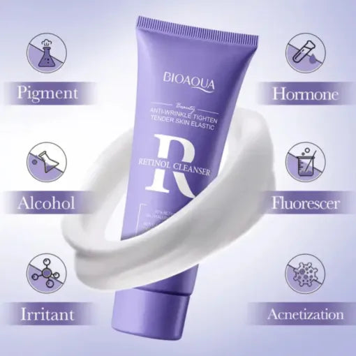 BIOAQUA Retinol Anti-wrinkle Tighten Tender Skin Elastic Cleanser - 100g