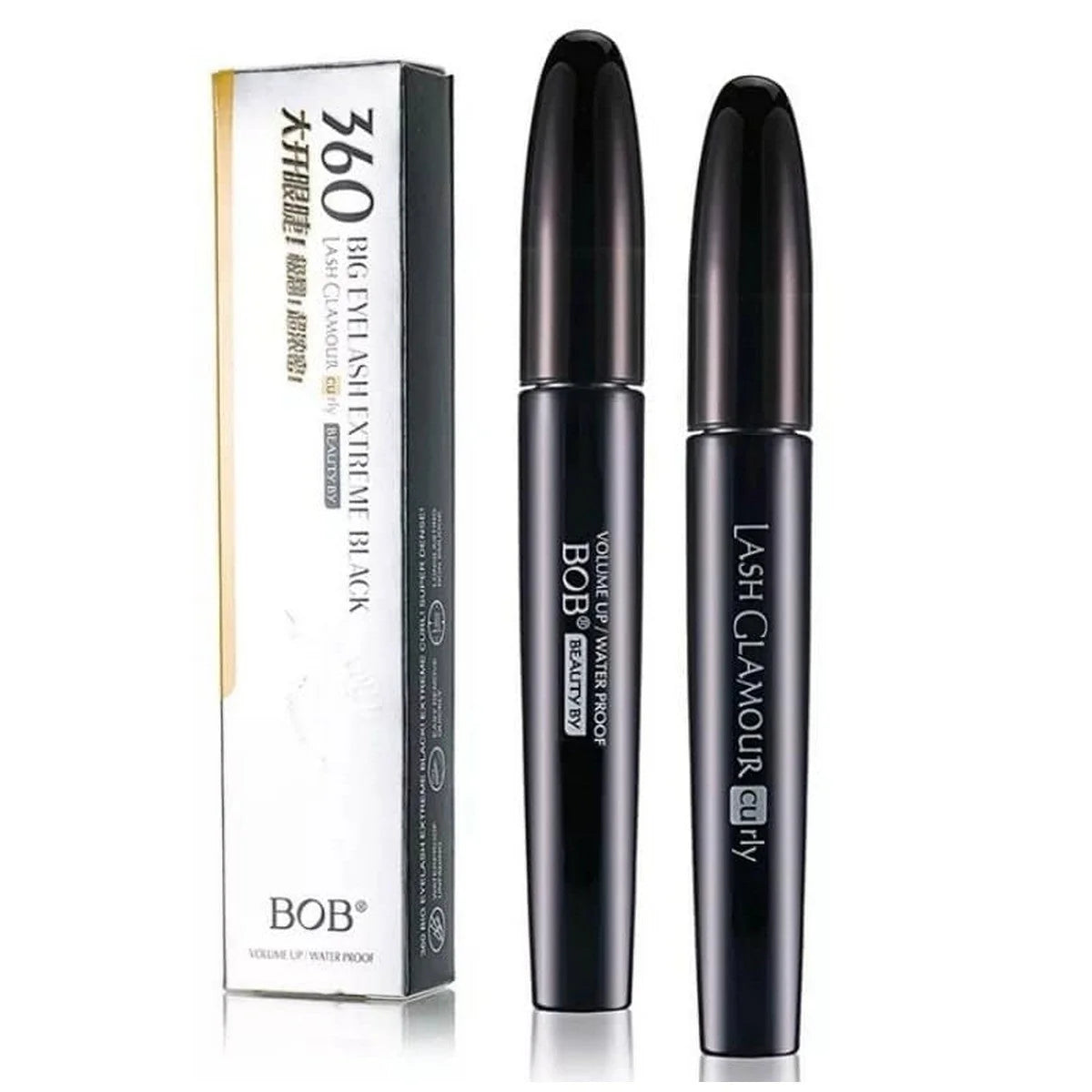 BOB 360 Big Eyelash Mascara – Extreme Black, Dense & Waterproof
