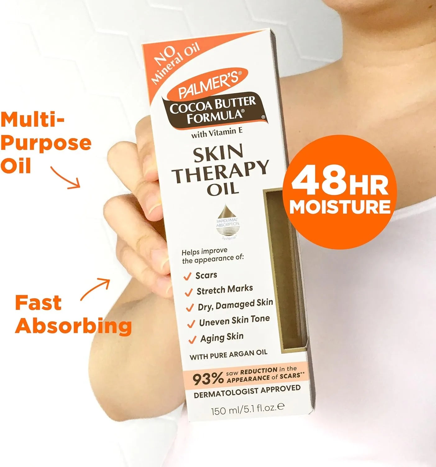 Palmer's Cocoa Butter Formula Skin Therapy Moisturizing Body Oil with Vitamin E, 150ML