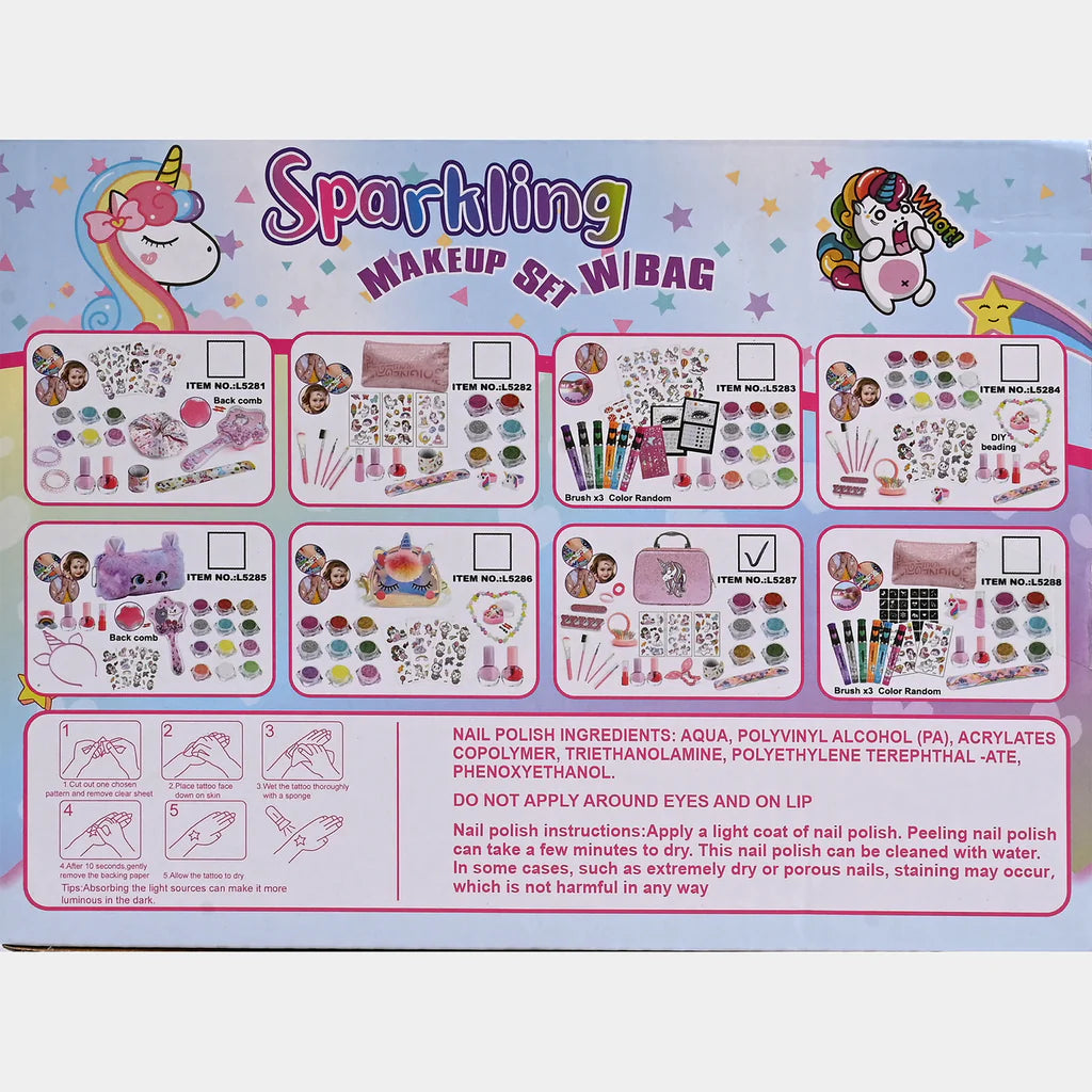 2-in-1 Realistic Beauty Makeup Bag for Kids