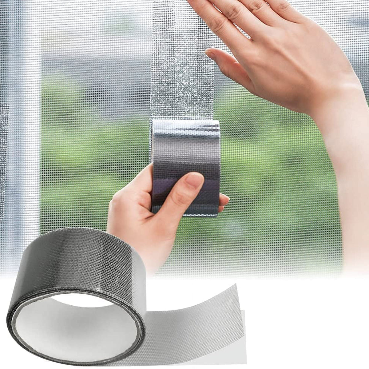 Self-Adhesive Fiberglass Mesh Window Screen Repair Tape