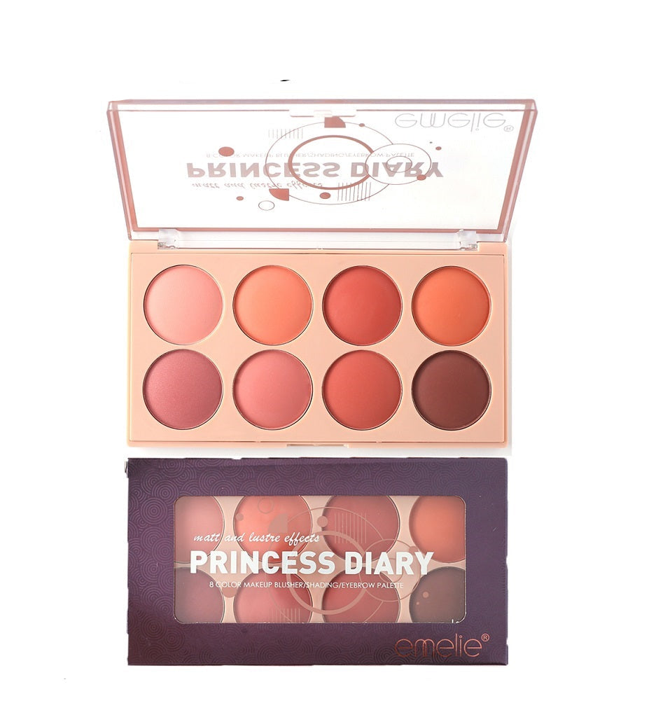 Emelie Princess Dairy Blush Palette - 8 Colors