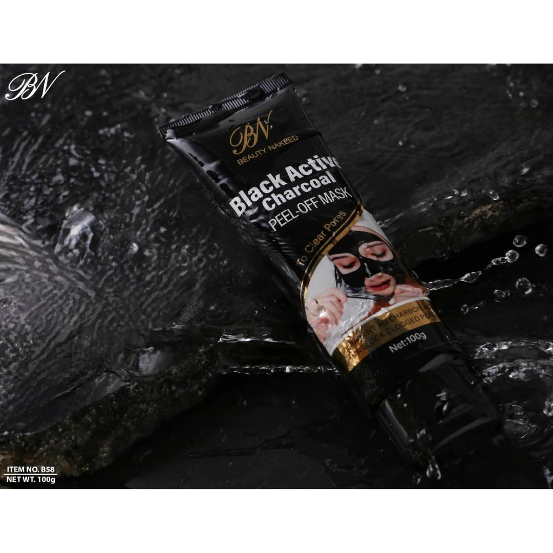 Beauty Nakeed Black Active Charcoal Peel Off Mask 100g