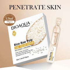 BIOAQUA Rice Raw Pulp Sub-Polish Hyaluronic Acid Serum - 1.9ml x 10