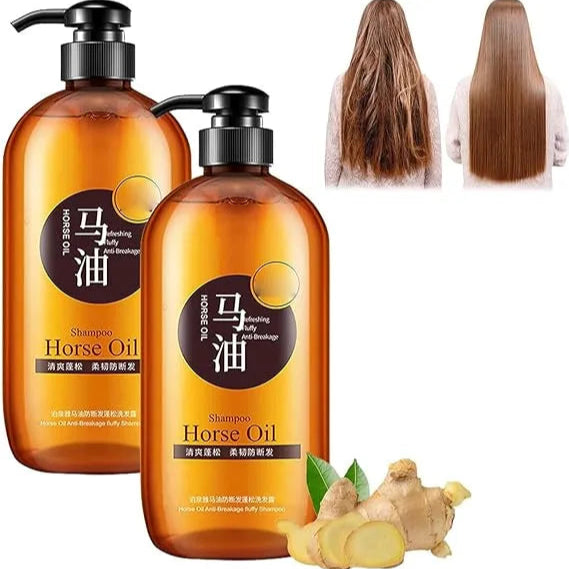 Bioaqua Horse Oil Anti Breakage Fluffy Shampoo - 300g