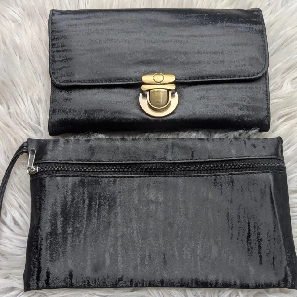 Black Poch High Quality Makeup Brush Set - 10 Pcs