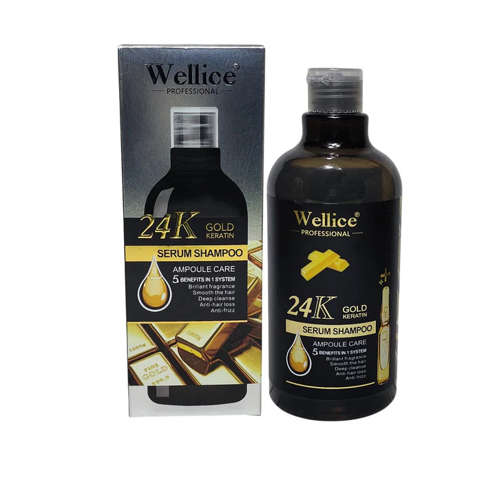Welice 24K Gold Keratin Serum Shampoo - 500ml Welice 24K Gold Keratin Serum Shampoo - 500ml