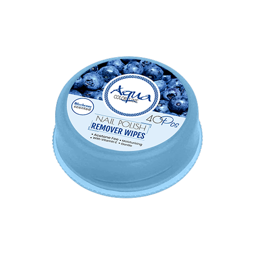 Aqua Color Line Nail polish Remover Pad 40 Pieces