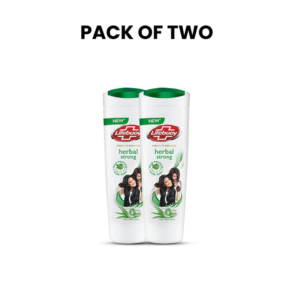 Bundle - Pack of 2 Lifebuoy Herbal Strong Shampoo 175Ml