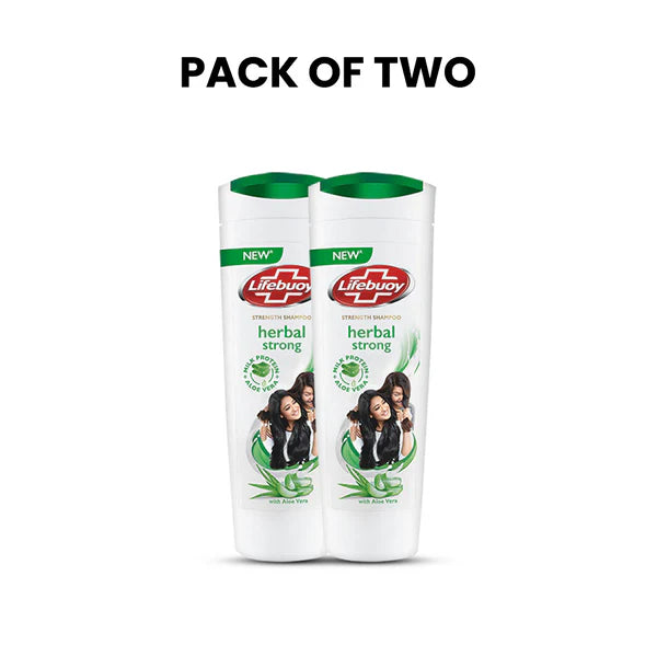 Bundle - Pack of 2 Lifebuoy Shampoo Herbal - 370Ml