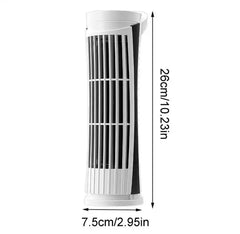 Electric Fan With LED Lights, Rechargeable Mini Tower Cooling Fan