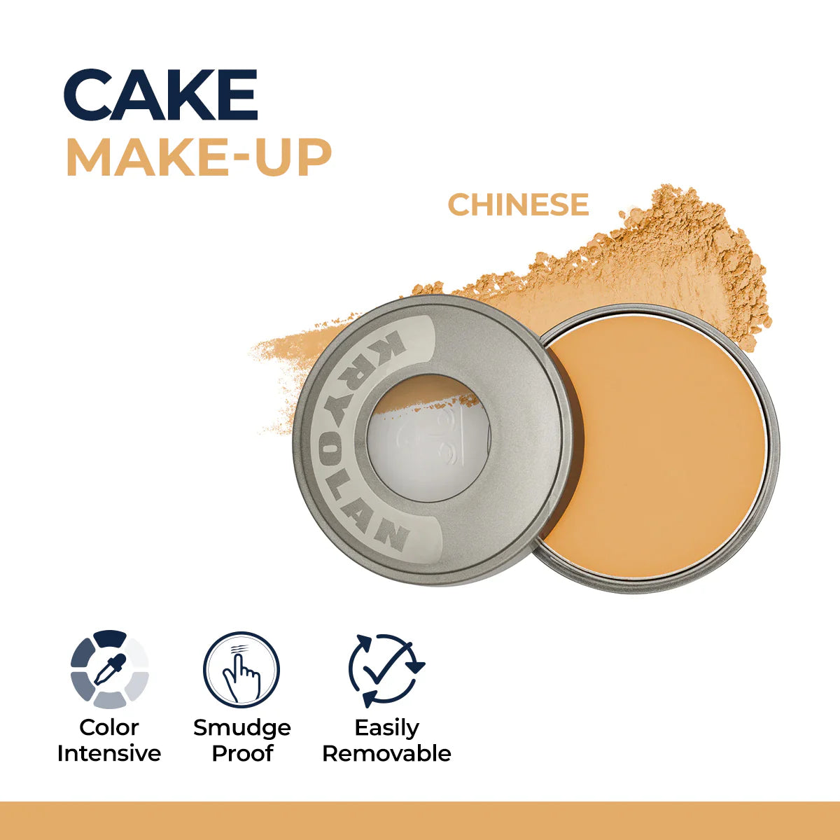 Kryolan Cake Makeup Wet and Dry Foundation and Face Powder
