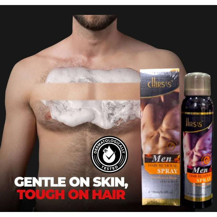 CHIRS'S Mens Hair Remover Spray Full Body Hair Removal Spray 180ml