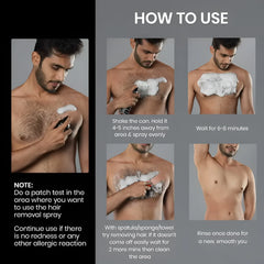 CHIRS’S Men’s Hair Remover Spray – Full Body Hair Removal Spray -180ml