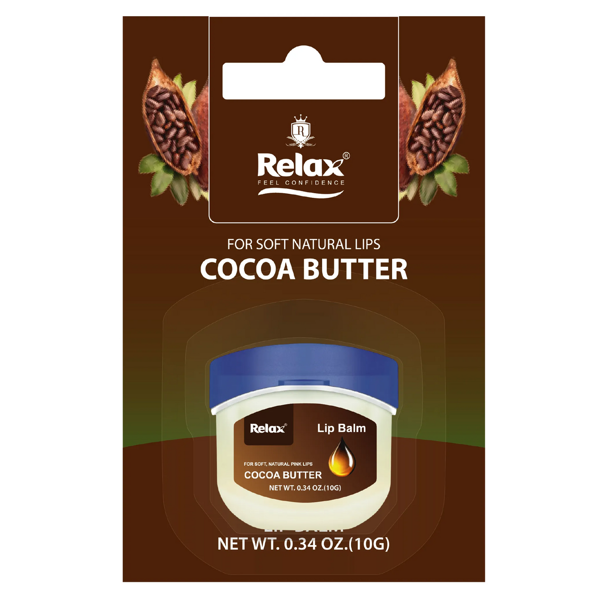 Relax Cocoa Butter Lip Balm – 10gm