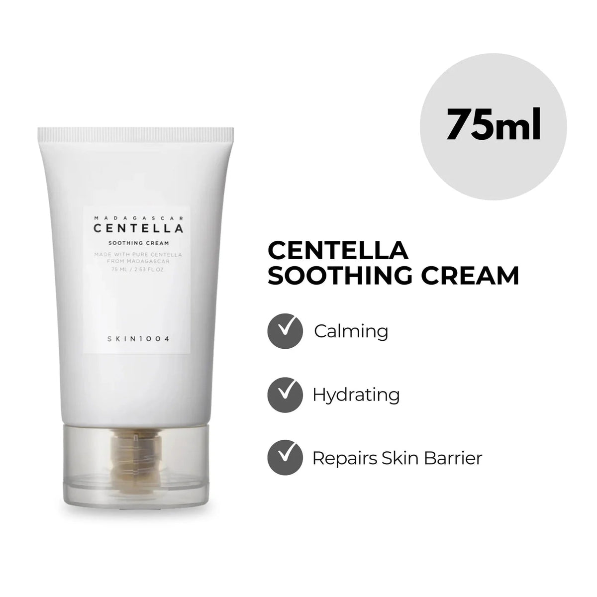 SKIN1004 Madagascar Centella Soothing Cream - 75ml