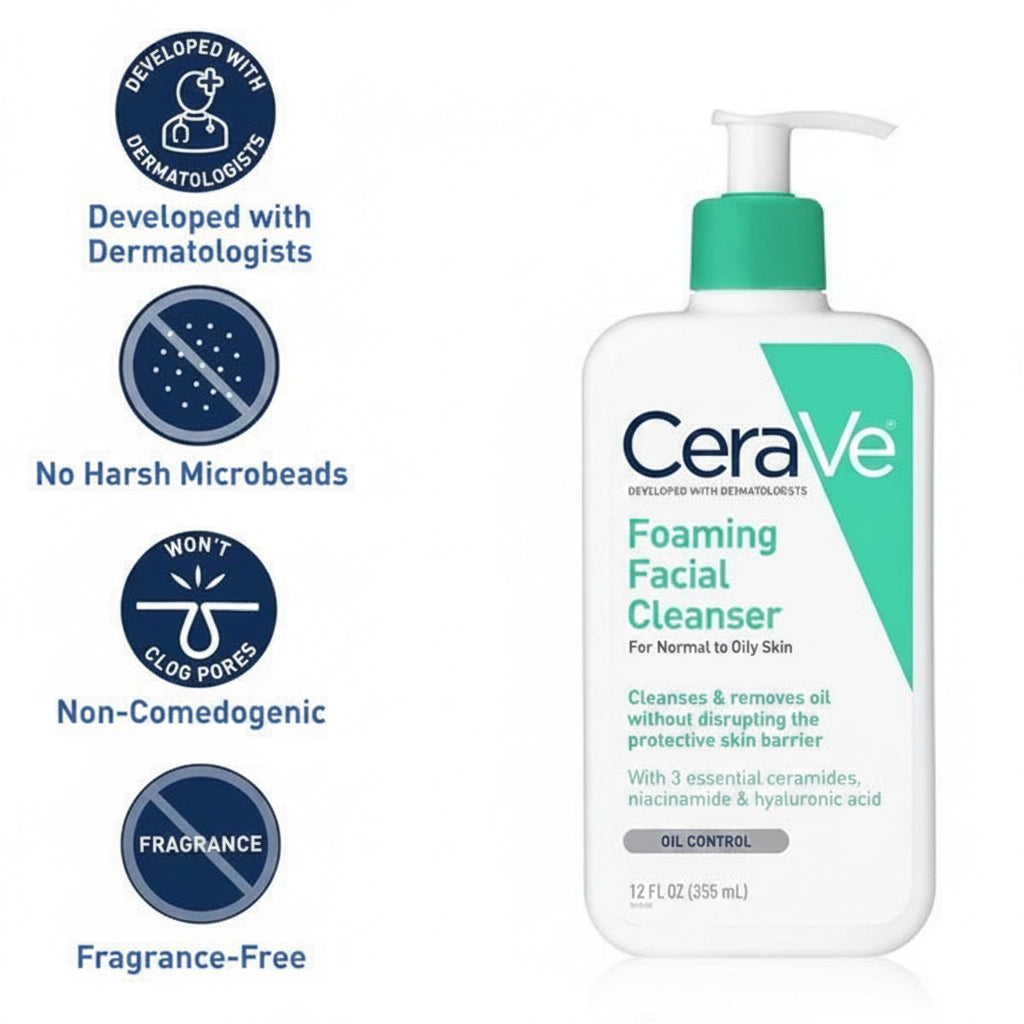 CeraVe Foaming Facial Cleanser – Oil Control 236ml