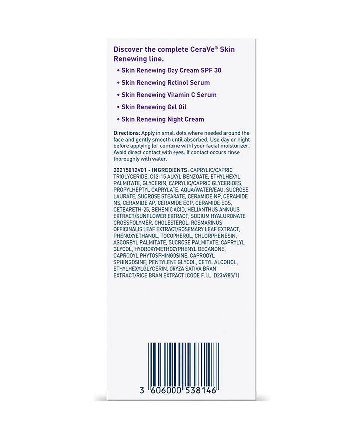 Original Cerave Skin Renewing Gel Oil 29ml