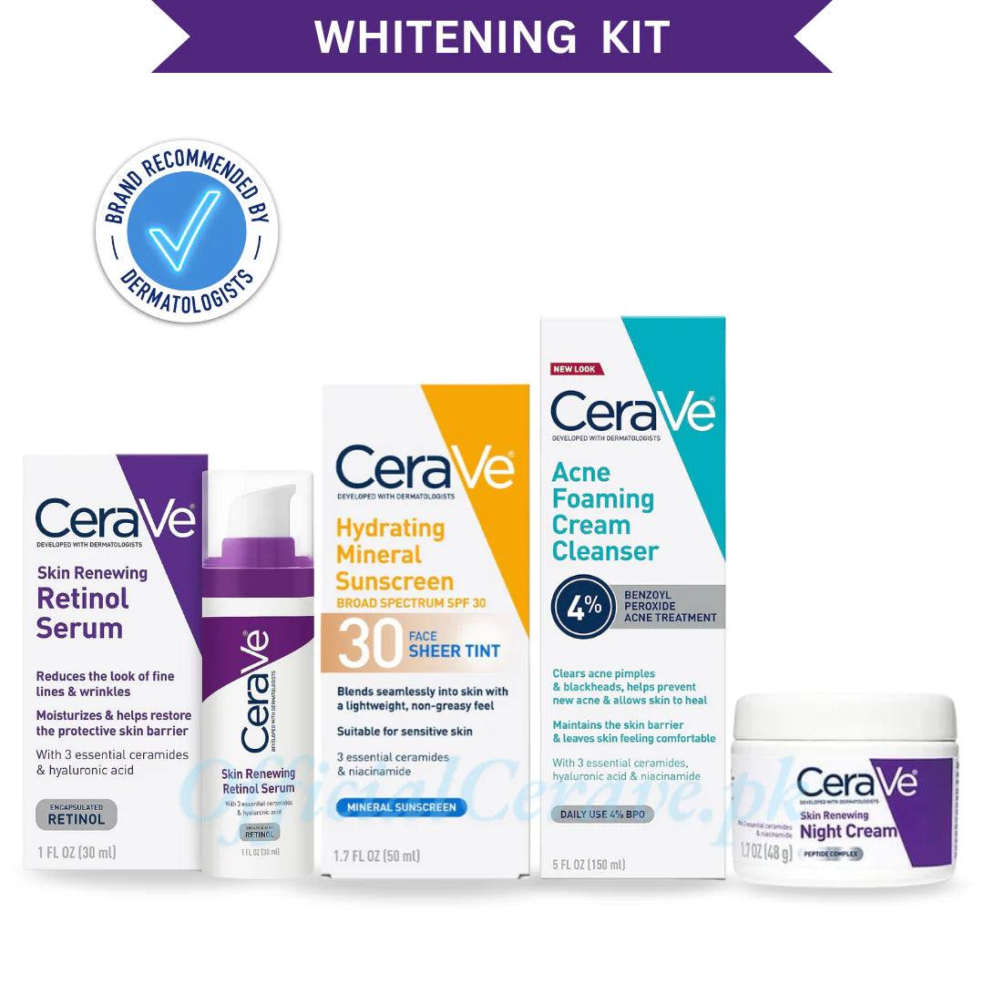 Cerave (Bundle of 4) Whitening Kit