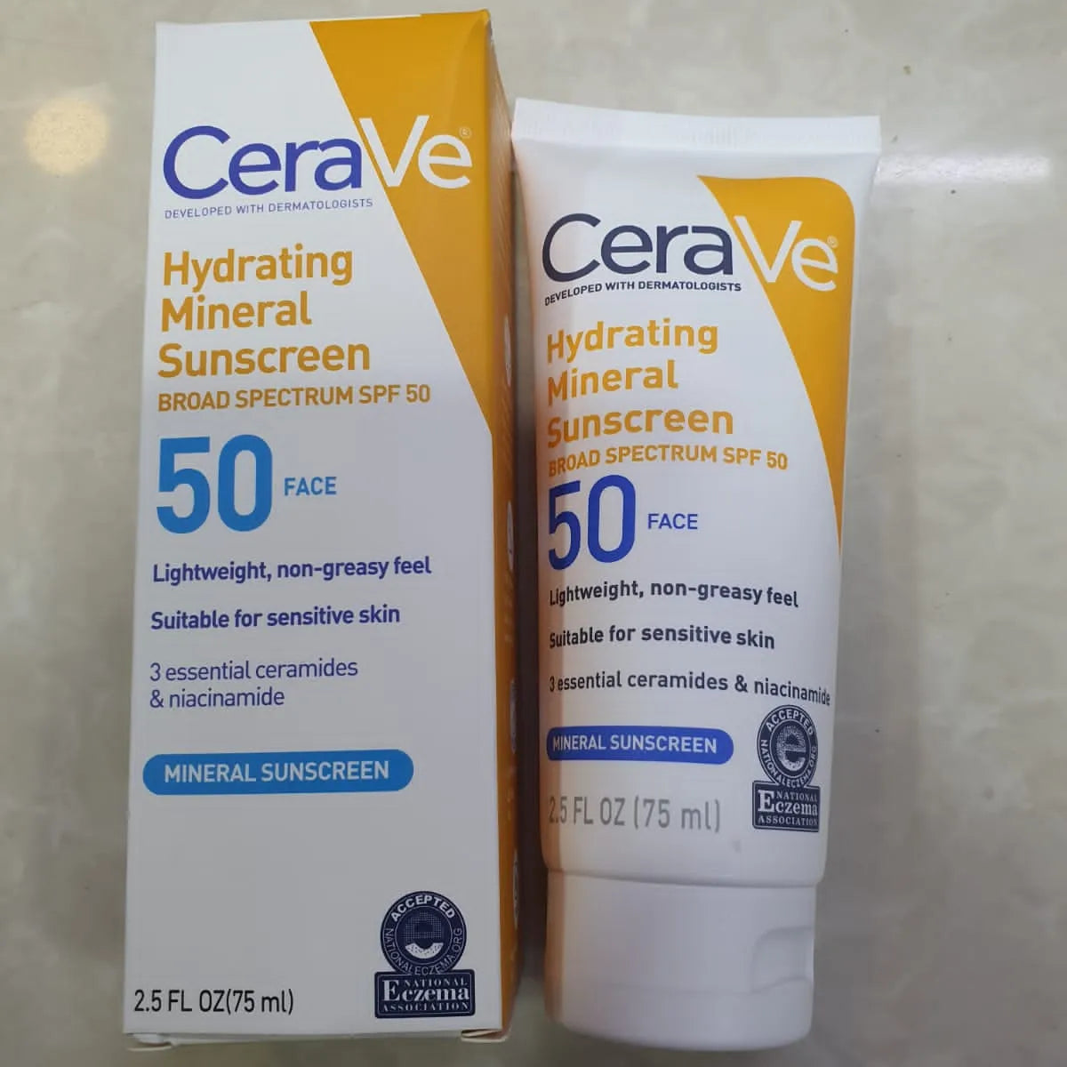 Cerave Hydrating Mineral Sunscreen SPF 50 Face Lotion 75ml