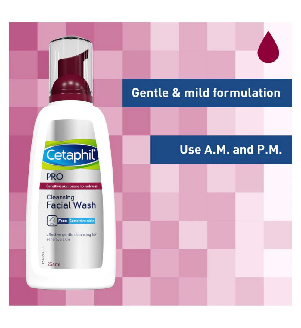 Cetaphil Pro Redness Prone Skin Cleansing Facial Wash 236ml