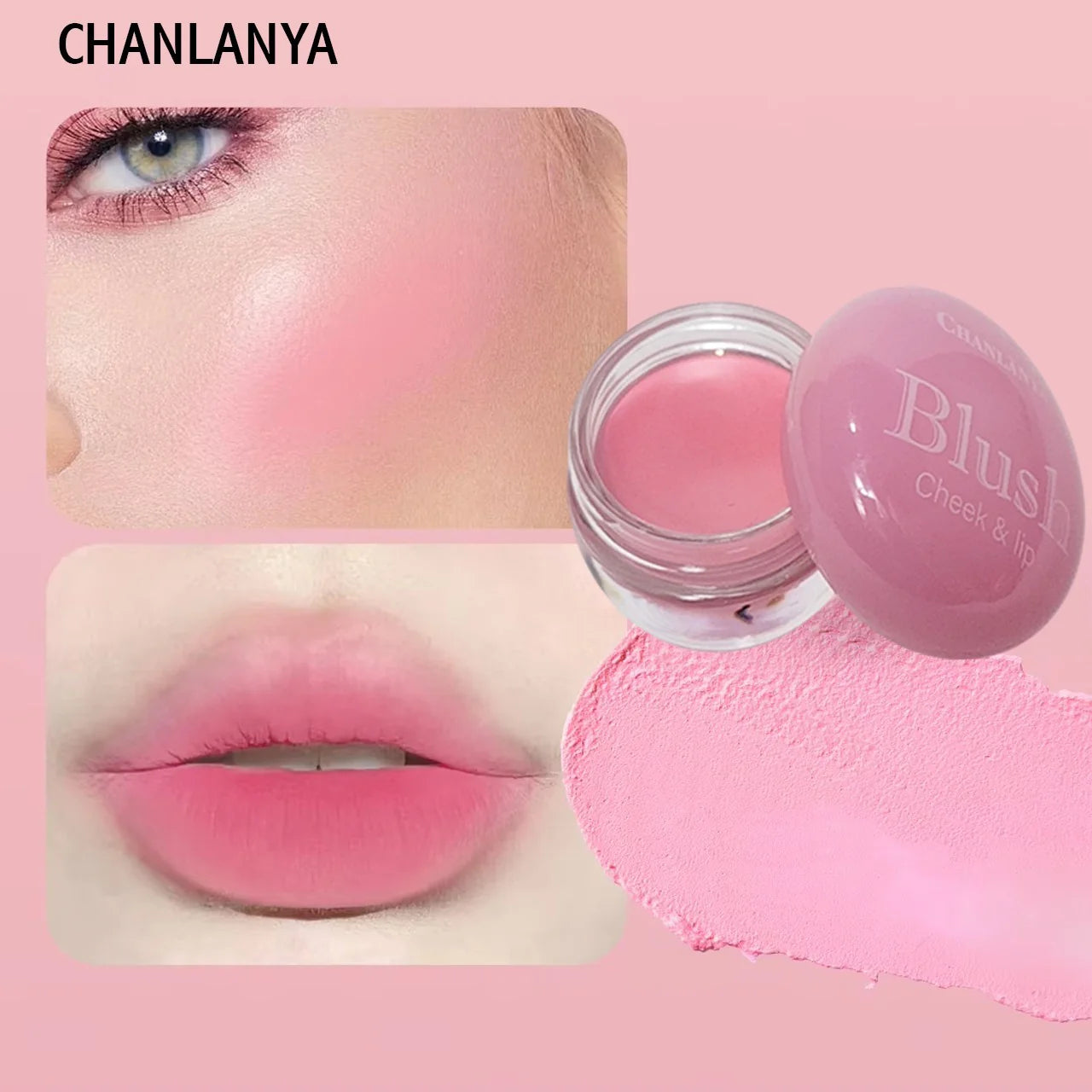 Chanlaya 6 Pcs Cheek & Lip Creamy Blush