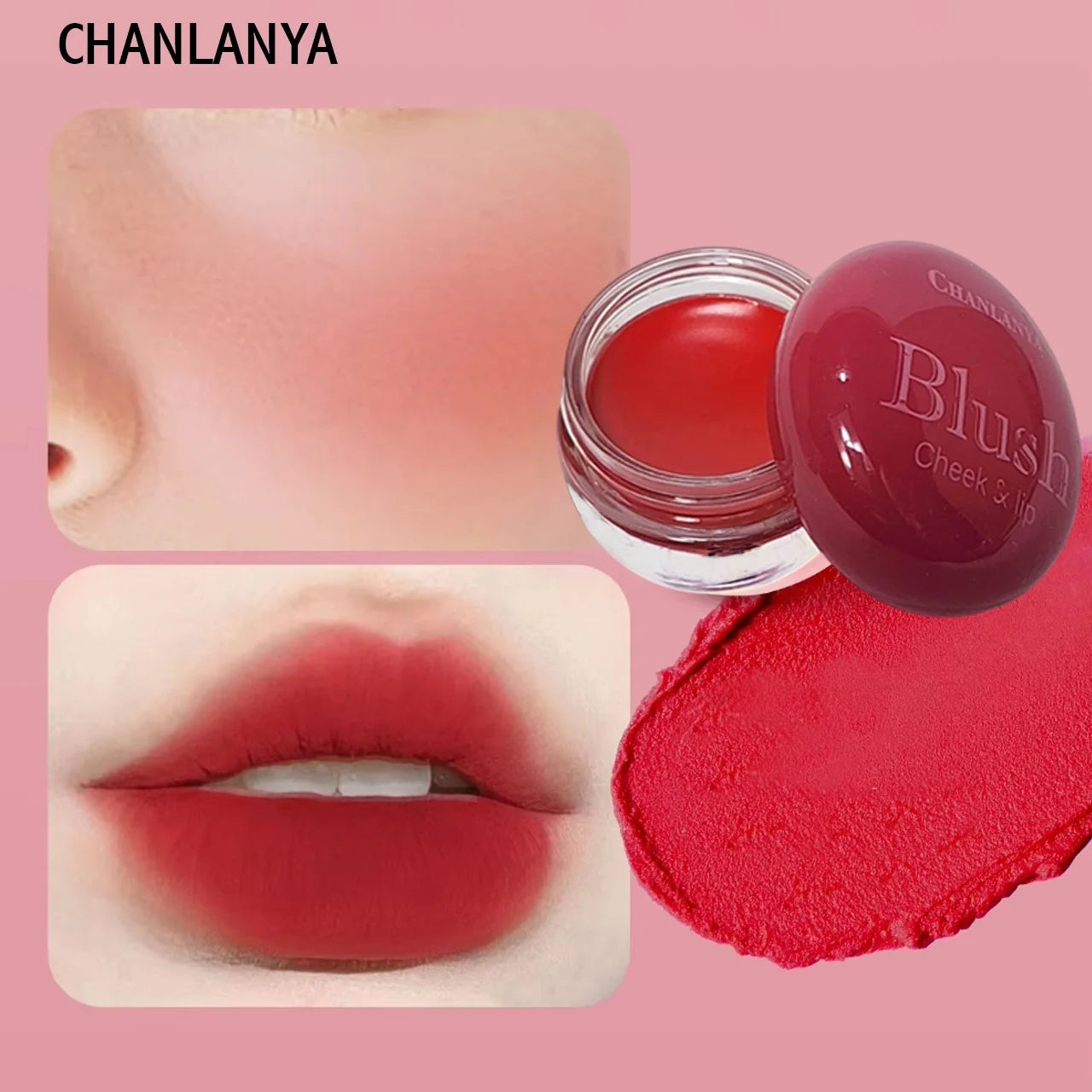 Chanlaya 6 Pcs Cheek & Lip Creamy Blush