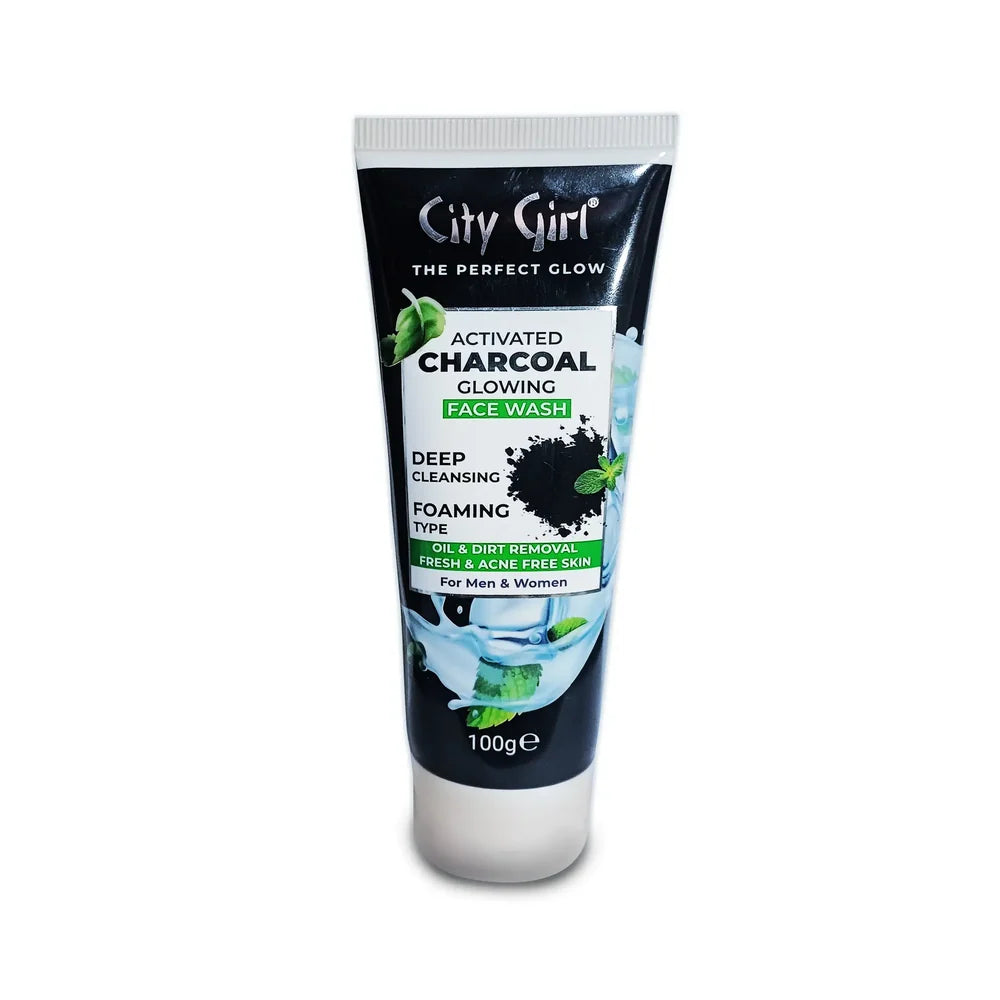 City Girl Activated Charcoal Glowing Face Wash - 100g