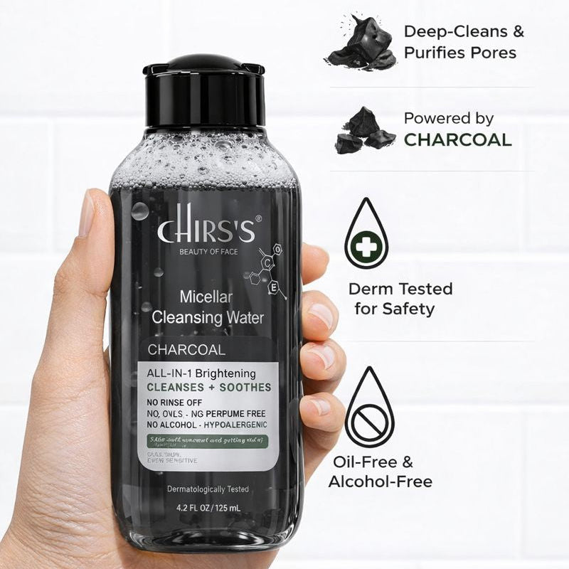 Chirs's Charcoal Micellar Cleansing Water - 125ml