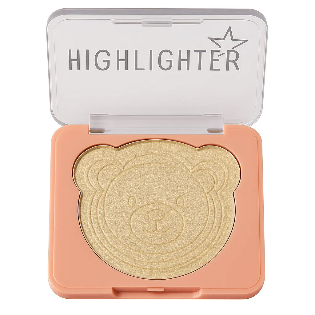 SEVENCOOL Bear Embossed Fashion Highlighter – Radiant Glow Finish
