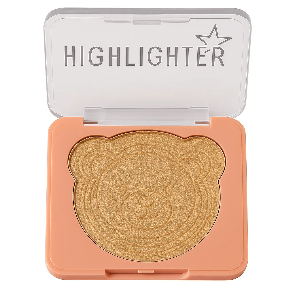 SEVENCOOL Bear Embossed Fashion Highlighter – Radiant Glow Finish