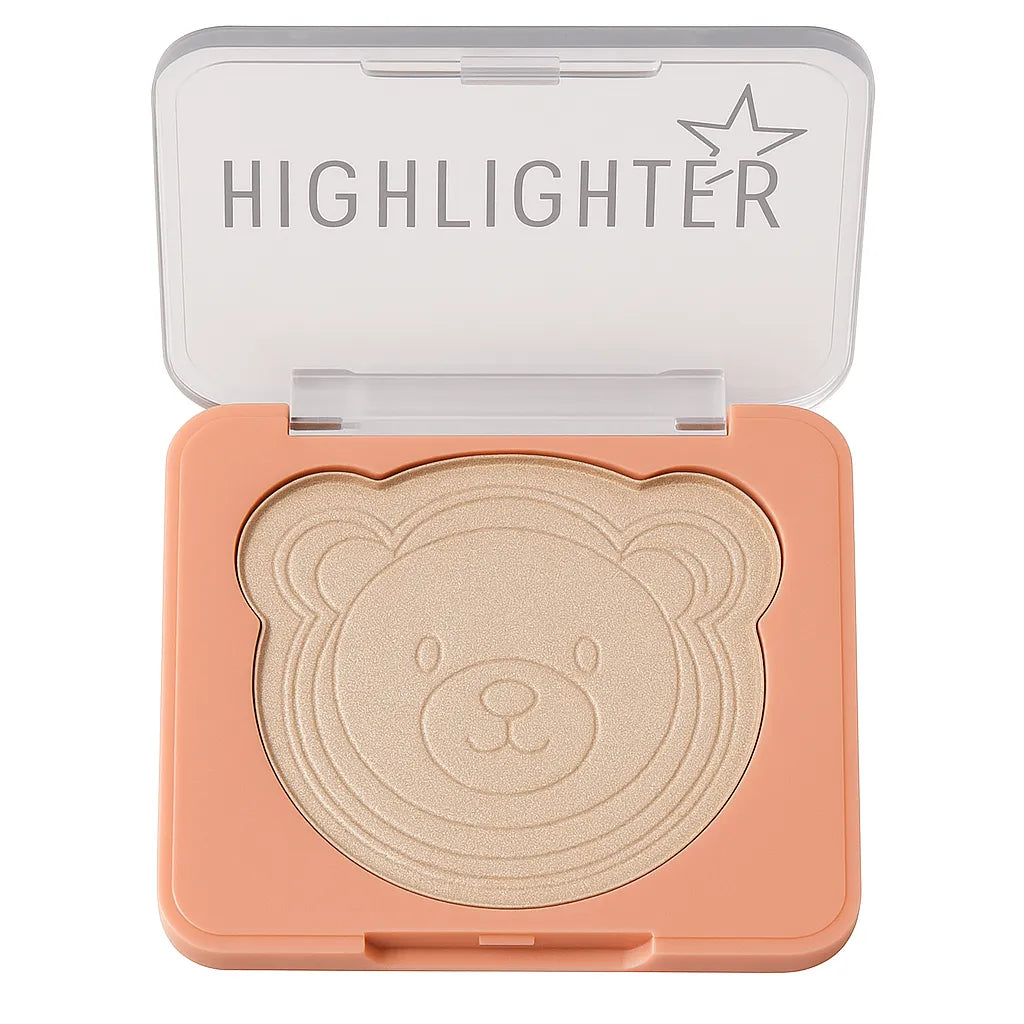 SEVENCOOL Bear Embossed Fashion Highlighter – Radiant Glow Finish
