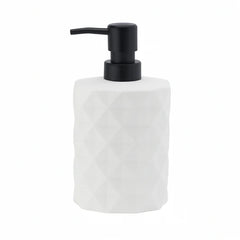White Diamond Pattern Liquid Soap Dispenser - 700ml