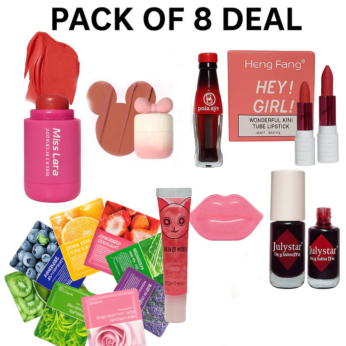Sweet Savings Value Pack of 8 Make Up And Skin Care Deal