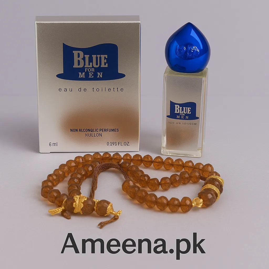 Blue For Man Body Attar with Tasbeeh - 6ml