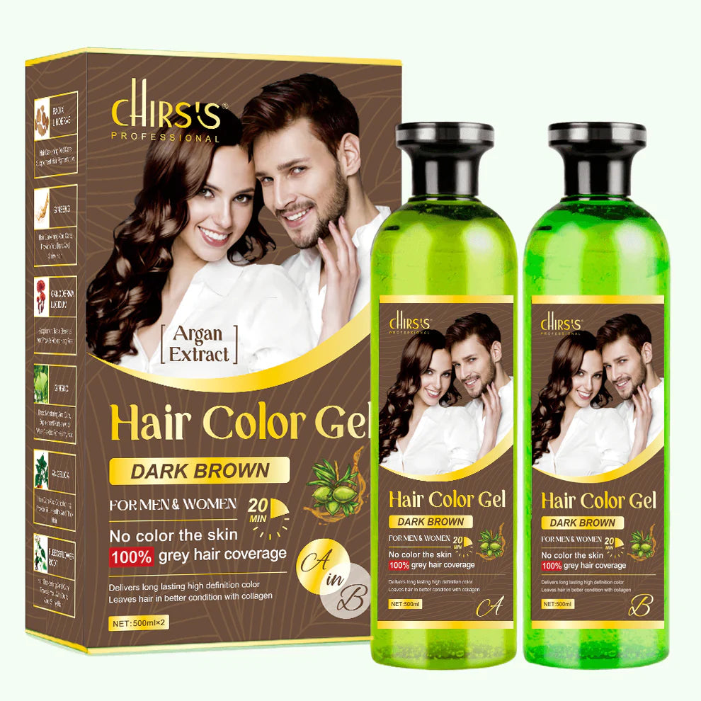 Chirss Hair Color Gel Infused with Argan Extract - 500ml Each