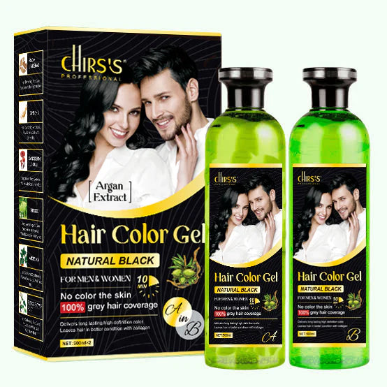 Chirss Hair Color Gel Infused with Argan Extract - 500ml Each