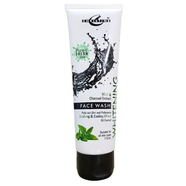 Christine Whitening Mint & Charcoal Face Wash 110ml