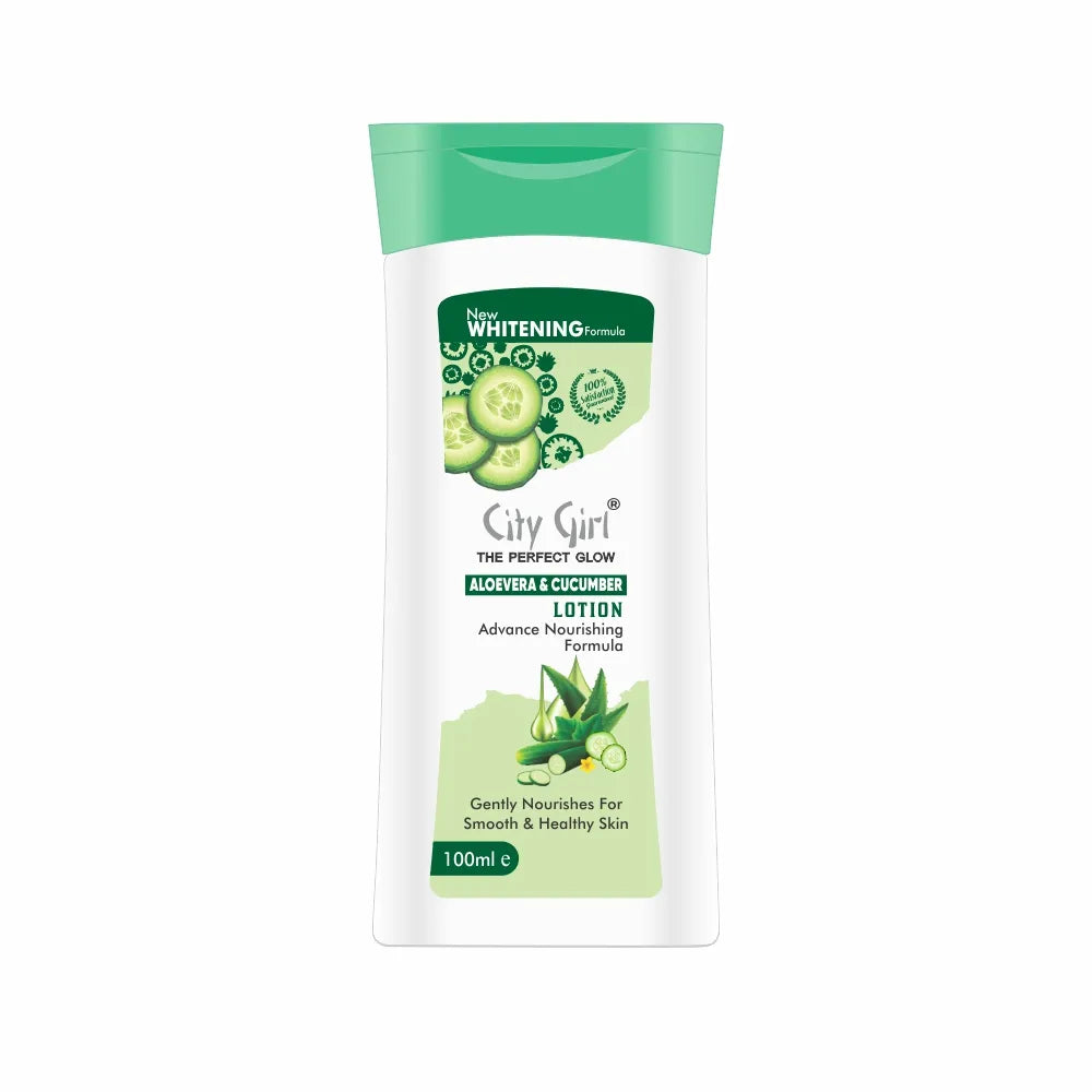 City Girl Aloe Vera & Cucumber Moisturizing Lotion - 100ml