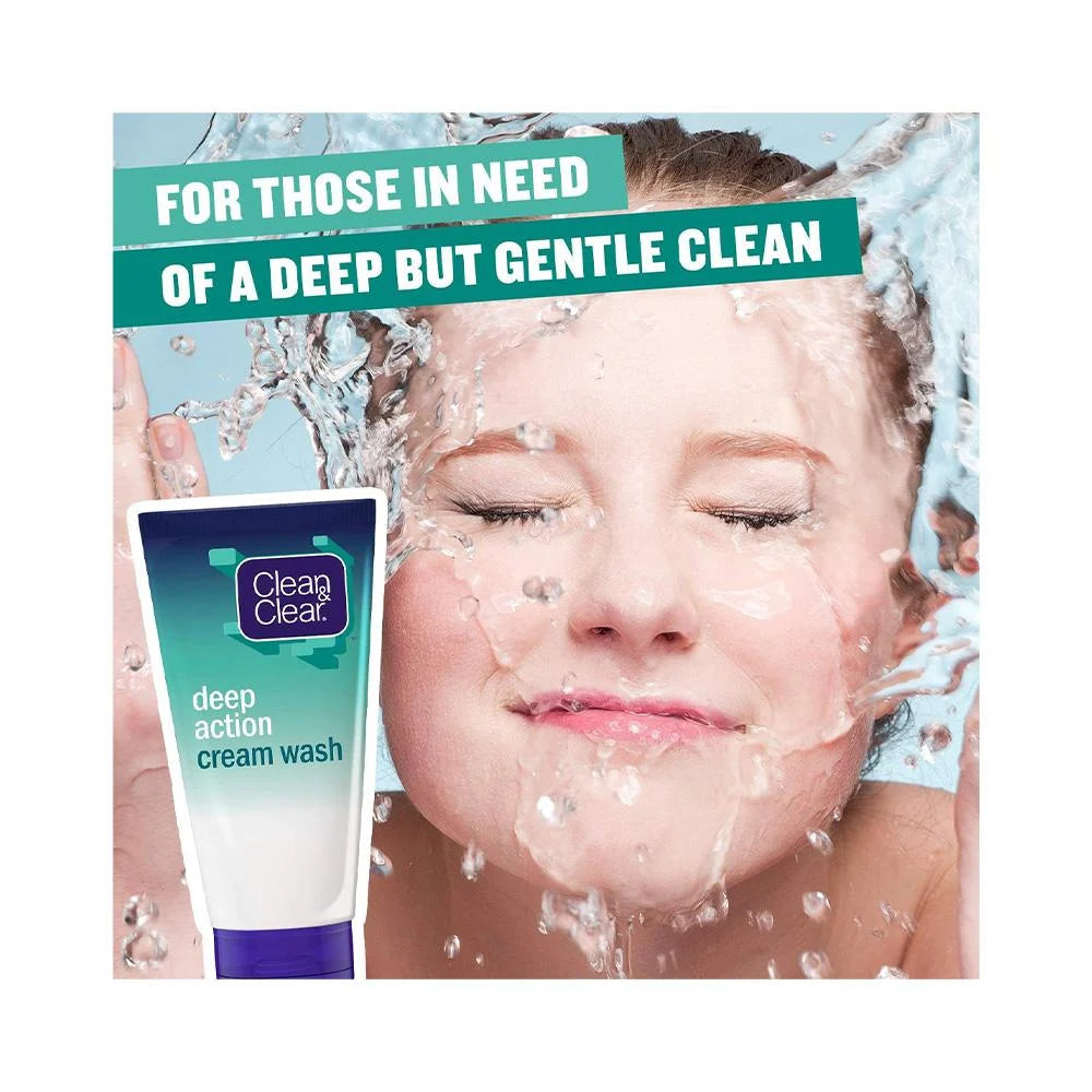 Clean & Clear Deep Action Cream Wash - 150ml