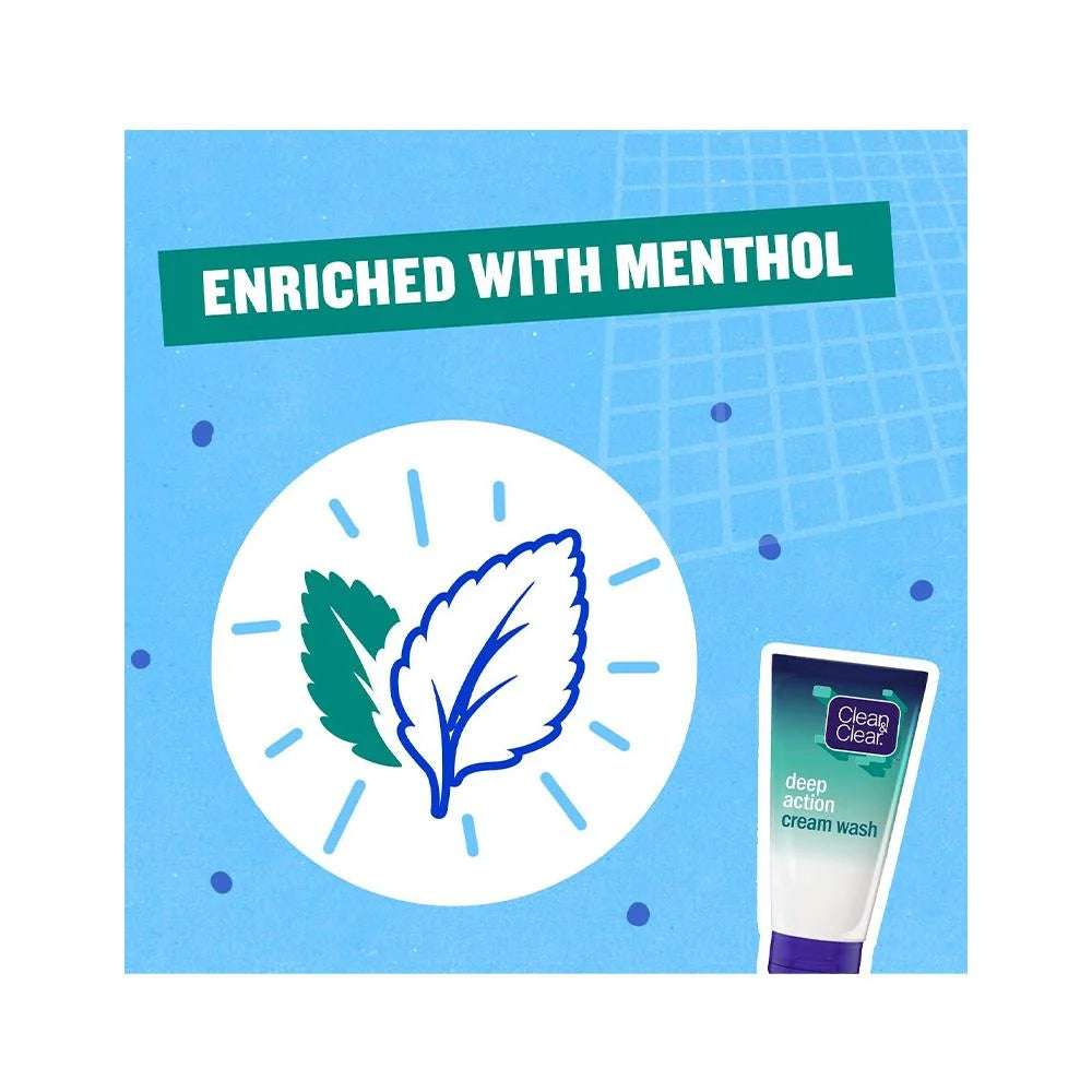 Clean & Clear Deep Action Cream Wash - 150ml