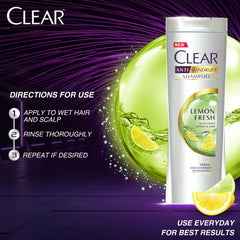 Clear Lemon Fresh Triple Anti-Dandruff Shampoo, 185ml