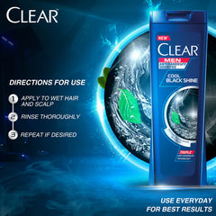 Clear Men Triple Anti-Dandruff Cool Black Shine Shampoo 80ml