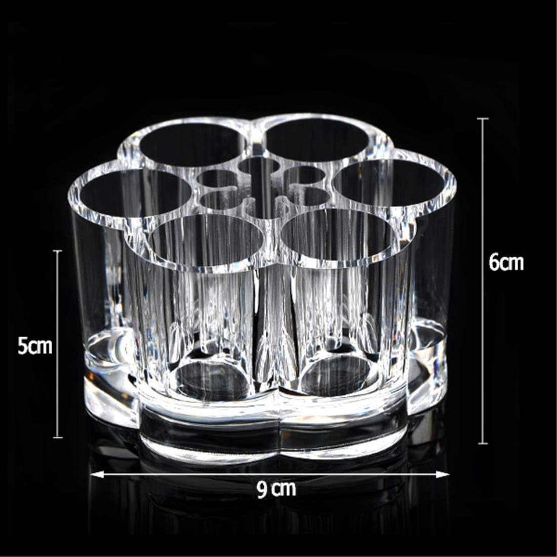 Clear Acrylic Makeup Organizer Lipstick Storage Box Crystal Nail Polish Display Case 6