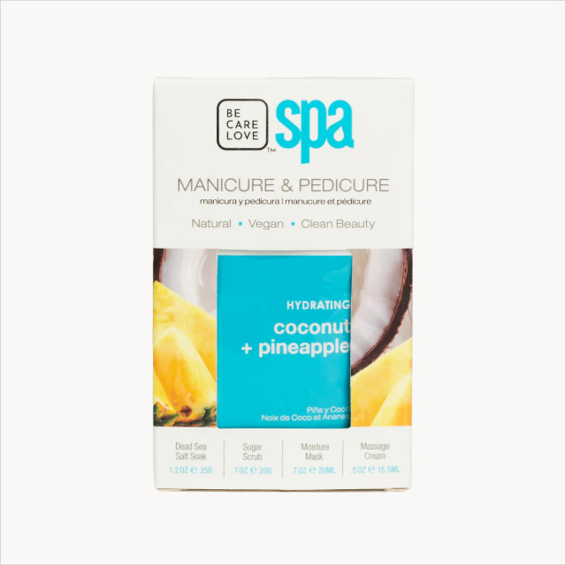 Be Care Love Coconut and Pineapple Hydrating Spa 4 Pcs Set