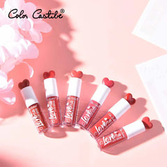 Color Castle Love Matte Lip Gloss 6‑Piece Set